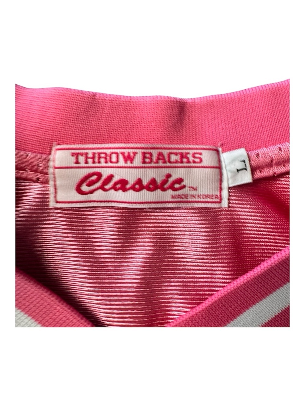 Girls' Pink Peyton Manning Colts Jersey w/ Number 18, Youth L -Throwback Classic - Picture 3 of 4